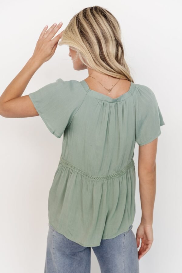 Button Up Top | Sage - Image 4
