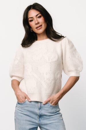 Sweater Top | Cream