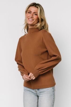 Sweater Top | Brown