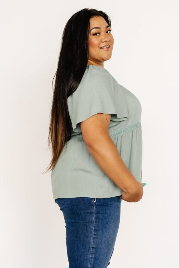 Button Up Top | Sage - Image 6